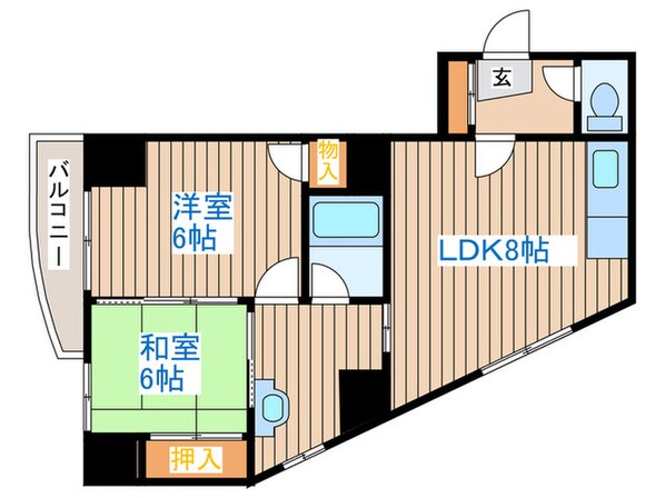 ファンシ－西町の物件間取画像